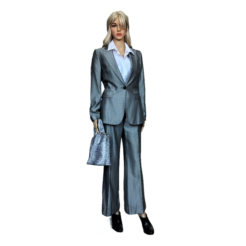 Zara Woman Limited Edition Single Button Gray Blazer Size 4